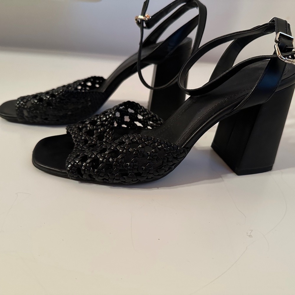 ASOS Black leather sandals